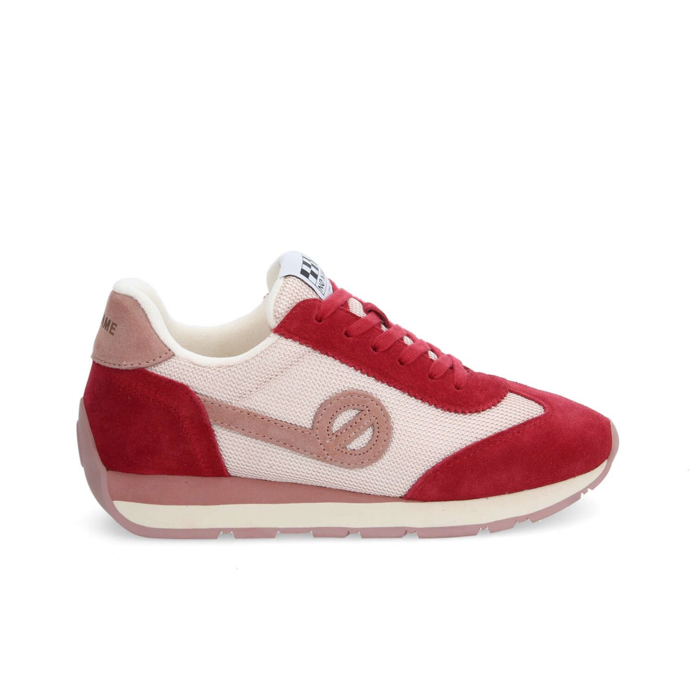 CITY RUN JOGGER W - KNIT/SUEDE - ROSA/ROSSO
